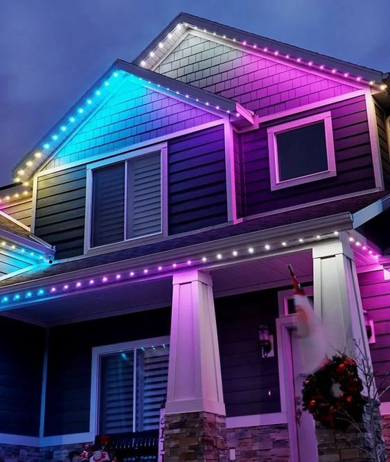 Customizable permanent Christmas lights flower mound tx